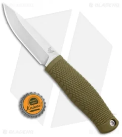 Benchmade 200 Puukko Fixed Blade Knife Ranger Green (3.75" Satin CPM-3V) -Benchmade Shop Benchmade 200 Puukko OD Green Satin BHQ 87838 jr bottlecap