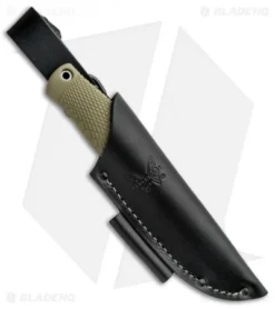 Benchmade 200 Puukko Fixed Blade Knife Ranger Green (3.75" Satin CPM-3V) -Benchmade Shop Benchmade 200 Puukko OD Green Satin BHQ 87838 jr sheath