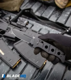 Benchmade 2750 Adamas Automatic Knife W/ Black Handle (3.82" Black) 2750BK -Benchmade Shop Benchmade 2750 Adamas Automatic Knife w Black Handle Black 2750BK BHQ19208 kp tactical in hand web