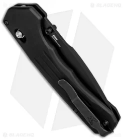 Benchmade 407SBK Vallation AXIS-Assist Knife Black (3.7" Black Serr) 6 Benchmade 407SBK Vallation AXIS-Assist Knife Black (3.7" Black Serr) -Benchmade Shop Benchmade 407SBK Vallation AXIS Assist Black Black Serr BHQ 84270 jr side