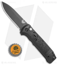 Benchmade 4400BK Casbah Automatic Knife Black Grivory (3.4" Black) -Benchmade Shop Benchmade 4400 Casbah Black Grivory Black 4400BK BHQ 51630 jr bottlecap 2