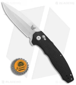 Benchmade 495 Vector AXIS-Assist Knife Black G-10 (3.6" Satin) -Benchmade Shop Benchmade 495 Vector Black G10 satin BHQ 78757 er bottlecap