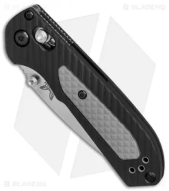Benchmade Mini Freek AXIS Lock Knife Black/Gray (3" Stonewash) 565 -Benchmade Shop Benchmade 565 Mini Freek Black Gray satin BHQ 78762 er spine