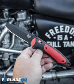 Benchmade 591BK Boost AXIS-Assist Knife Black/Red (3.43" Black) -Benchmade Shop Benchmade 591BK Boost AXIS Assist Knife Black Red Black BHQ 97057 kp motorcycle web
