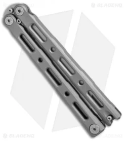 Benchmade 87 Ti Bali-Song Butterfly Knife Titanium (4.5" Satin) -Benchmade Shop Benchmade 87 Ti satin BHQ 51596 er side