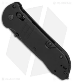 Benchmade 917SBK Tactical Triage AXIS Lock Knife Black G-10 (3.4" Black Serr) -Benchmade Shop Benchmade 917SBK Tactical Black G10 Black Serr BHQ 78783 er spine