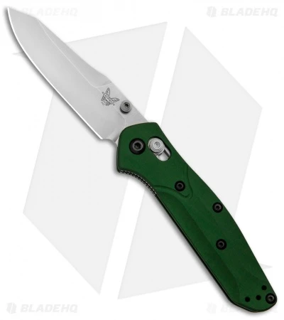 Benchmade 945 Mini Osborne AXIS Lock Knife Green (2.9" Satin) 1 Benchmade 945 Mini Osborne AXIS Lock Knife Green (2.9" Satin)