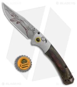 Benchmade LE Artist Series Mini Crooked River Duck AXIS Lock Knife (3.4" SW) -Benchmade Shop Benchmade ARtist Series Mini Crooked River Knife Mallard Duck BHQ 174398 jr bottlecap