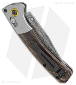 Benchmade LE Artist Series Mini Crooked River Duck AXIS Lock Knife (3.4" SW) -Benchmade Shop Benchmade ARtist Series Mini Crooked River Knife Mallard Duck BHQ 174398 jr side