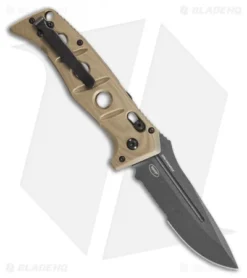 Benchmade Adamas Automatic Knife Desert Tan G-10 (3.8" Gray Serr) 2750SGY-3 5 Benchmade Adamas Automatic Knife Desert Tan G-10 (3.8" Gray Serr) 2750SGY-3 -Benchmade Shop Benchmade Adamas Automatic Knife Desert Tan G 10 3.8 Gray Serr 2750SGY 3 BHQ 118567 LS Back