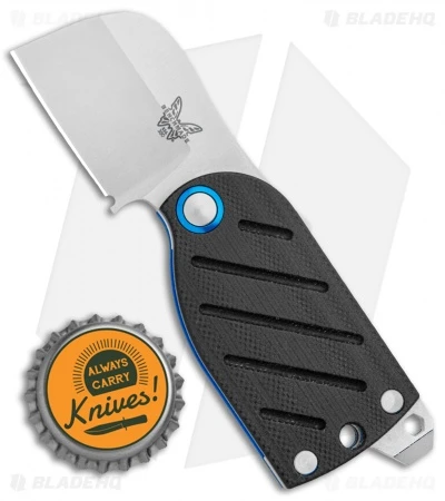 Benchmade Aller Friction Folder Knife Black/Blue G-10 (1.6" Satin) 380 4 Benchmade Aller Friction Folder Knife Black/Blue G-10 (1.6" Satin) 380 - Image 4