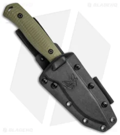 Benchmade Anonimus Fixed Blade Knife OD Green G-10 (5" Gray) 539GY -Benchmade Shop Benchmade Anonimus Fixed Blade OD Green G 10 Gray BHQ 137233 jr sheath