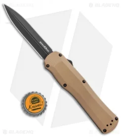 Benchmade Autocrat D/A OTF Automatic Knife Tan G-10 (3.71" Black) 3400BK-2 -Benchmade Shop Benchmade Autocrat DA OTF Auto Brown G 10 Black 3400BK 1 BHQ 104902 jr bottlecap