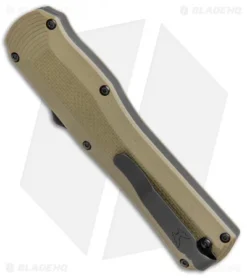 Benchmade Autocrat D/A OTF Automatic Knife OD Green G-10 (3.71" Black) 3400BK-1 7 Benchmade Autocrat D/A OTF Automatic Knife OD Green G-10 (3.71" Black) 3400BK-1 -Benchmade Shop Benchmade Autocrat DA OTF Auto OD Green G 10 Black 3400BK 2 BHQ 104904 jr side