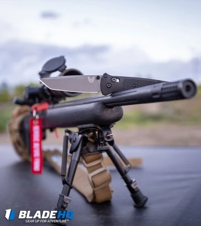 Benchmade Bailout AXIS Lock Knife Black Grivory (3.38" Gray) 537GY 8 Benchmade Bailout AXIS Lock Knife Black Grivory (3.38" Gray) 537GY - Image 8