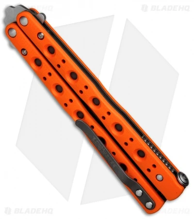 Benchmade 51 Morpho Balisong Butterfly Knife Orange G-10 (4.25" SW) 51-1801 3 Benchmade 51 Morpho Balisong Butterfly Knife Orange G-10 (4.25" SW) 51-1801 - Image 3
