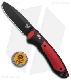 Benchmade 591BK Boost AXIS-Assist Knife Black/Red (3.43" Black) -Benchmade Shop Benchmade Boost AXIS Assist Black Red Black 591BK BHQ 97057 jr bottlecap