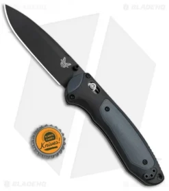 Benchmade 590BK Boost AXIS-Assist Knife Black/Gray (3.7" Black) -Benchmade Shop Benchmade Boost Axis Assist Black Gray Black 590BK BHQ 51618 jr bottlecap