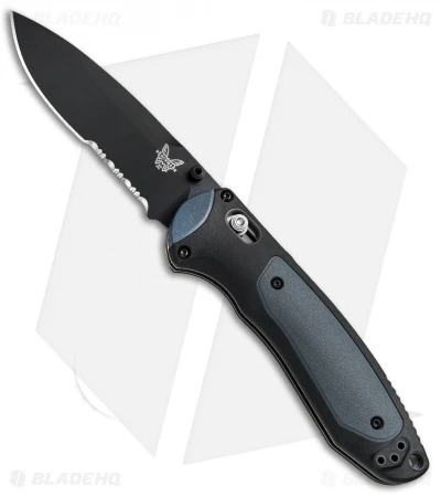 Benchmade 590SBK Boost AXIS-Assist Knife Black/Gray (3.7" Black Serr) 1 Benchmade 590SBK Boost AXIS-Assist Knife Black/Gray (3.7" Black Serr)