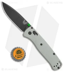Benchmade Bugout Gray G-10 AXIS Lock Knife (3.2" Black 20CV) 535BK-2002 -Benchmade Shop Benchmade Bugout AXIS Lock Gray G 10 Black BHQ 114144 jr bottlecap