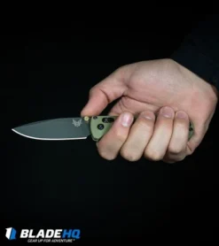 Benchmade Bugout AXIS Lock Pocket Knife Blue (3.24" Satin) 535 -Benchmade Shop Benchmade Bugout AXIS Lock Knife Ranger Green Gray 535GRY 1 BHQ 83828 kp in hand web