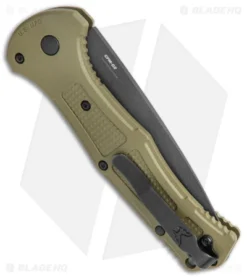 Benchmade Claymore Automatic Knife OD Green Grivory (3.6" Black) 9070BK-1 6 Benchmade Claymore Automatic Knife OD Green Grivory (3.6" Black) 9070BK-1 -Benchmade Shop Benchmade Claymore Auto OD Green Grivory Black 9070BK 1 BHQ 137240 jr side