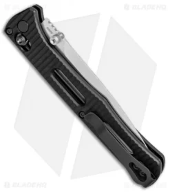 Benchmade Fact AXIS Lock Knife Black Aluminum (3.95" Satin) 417 -Benchmade Shop Benchmade Fact AXIS Lock Black Aluminum Satin 417 BHQ 78773 jr side
