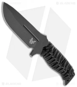 Benchmade Fixed Adamas Fixed Blade Knife Black (4.2" Black) 375BK-1 8 Benchmade Fixed Adamas Fixed Blade Knife Black (4.2" Black) 375BK-1 -Benchmade Shop Benchmade Fixed Adamas Black Paracord Black BHQ 118579 jr