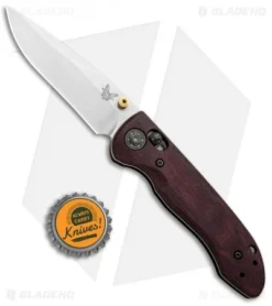Benchmade Foray Limited Ed. AXIS Lock Knife Red Micarta (3.24" Satin ) 698-1901 -Benchmade Shop Benchmade Foray Limited Edition Ed AXIS Lock Red Micarta Satin 698 1901 BHQ 97136 jr bottlecap