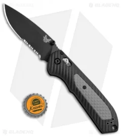 Benchmade Freek AXIS Lock Knife Black/Gray (3.6" Black Serr) 560SBK -Benchmade Shop Benchmade Freek AXIS Black Gray Black Serr 560SBK BHQ 51606 jr bottlecap 2