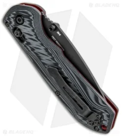 Benchmade Freek Gray/Black G-10 AXIS Lock Knife (3.6" Black CPM-M4) 560BK-1 -Benchmade Shop Benchmade Freek AXIS Lock Black Red G 10 Black 560BK 1 BHQ 92607 jr side