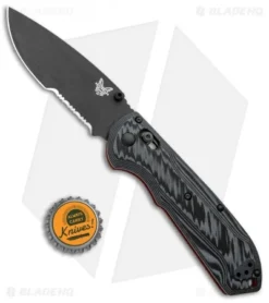 Benchmade Freek AXIS Lock Folding Knife Black/Red G-10 M4 (3.6" Serr) 560SBK-1 -Benchmade Shop Benchmade Freek AXIS Lock Black Red G 10 Serr 560SBK 1 BHQ 92608 jr bottlecap