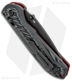 Benchmade Freek AXIS Lock Folding Knife Black/Red G-10 M4 (3.6" Serr) 560SBK-1 -Benchmade Shop Benchmade Freek AXIS Lock Black Red G 10 Serr 560SBK 1 BHQ 92608 jr side