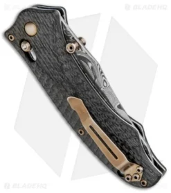 Benchmade Gold Class 950-91 Obsorne Rift Axis Lock Knife #03 -Benchmade Shop Benchmade Gold Class 950 91 Obsorne Rift Axis Lock Damascus 3 BHQ 3754 jr side