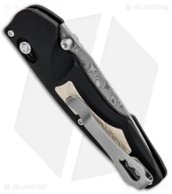 Benchmade Gold Class Emissary Spring Assisted Axis Knife (3" Damasteel) 470-131 -Benchmade Shop Benchmade Gold Class Emissary SA Axis Damasteel 470 131 BHQ 15144 jr side