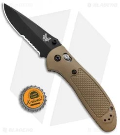 Benchmade Griptilian AXIS Lock Knife Sand (3.45" Black Serr) 551SBKSN-154CM 5 Benchmade Griptilian AXIS Lock Knife Sand (3.45" Black Serr) 551SBKSN-154CM -Benchmade Shop Benchmade Griptilian AXIS Lock Sand Black Serr 551SBKSN S30V BHQ 3334 jr bottlecap