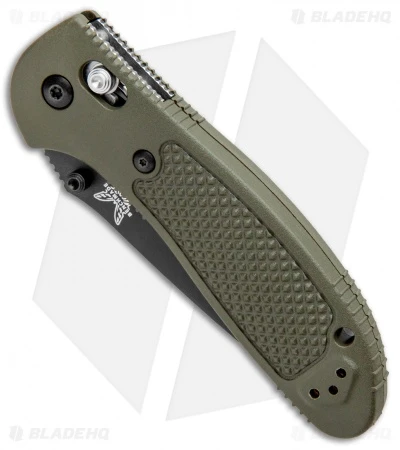 Benchmade Griptilian AXIS Lock Knife Olive Drab (3.45" Black) D2 2 Benchmade Griptilian AXIS Lock Knife Olive Drab (3.45" Black) D2 - Image 2
