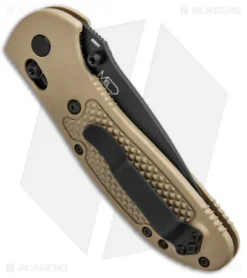 Benchmade Griptilian Tanto AXIS Lock Knife Sand (3.45" Black Serr) 553SBKSN-S30V -Benchmade Shop Benchmade Griptilian Tanto AXIS Lock Sand Black Serr 553SBKSN S30V BHQ 0673 jr side