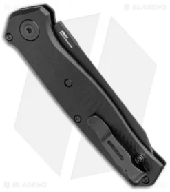 Benchmade Mediator Automatic Knife Black G-10 (3.3" Black Serr) 8551SBK -Benchmade Shop Benchmade Mediator Auto Black G 10 Black Serr 8551SBK BHQ 104906 jr side