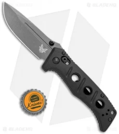 Benchmade Mini Adamas AXIS Lock Knife Black G-10 (3.3" Gray) 273GY-1 -Benchmade Shop Benchmade Mini Adamas AXIS Lock Black G 10 Gray Tungsten BHQ 118564 jr bottlecap