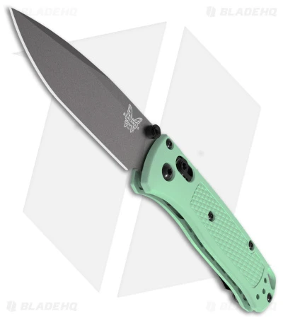 Benchmade Mini Bugout AXIS Lock Knife Sea Foam Grivory (2.8" Gray S30V) 533GY-06 1 Benchmade Mini Bugout AXIS Lock Knife Sea Foam Grivory (2.8" Gray S30V) 533GY-06
