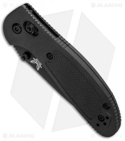 Benchmade Mini Griptilian AXIS Lock Knife Black (2.91" Black Serr) 557SBK-S30V 2 Benchmade Mini Griptilian AXIS Lock Knife Black (2.91" Black Serr) 557SBK-S30V - Image 2