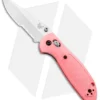 Benchmade Mini Griptilian AXIS Lock Knife Pink (2.91" Satin Serr) 556S-PNK-S30V
