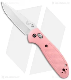 Benchmade Mini Griptilian AXIS Lock Knife (2.91" Satin) 556-PNK-S30V