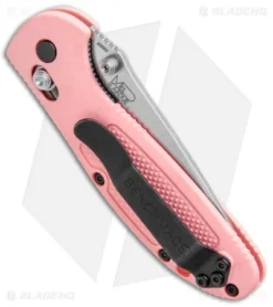 Benchmade Mini Griptilian AXIS Lock Knife (2.91" Satin) 556-PNK-S30V -Benchmade Shop Benchmade Mini Griptilian AXIS Lock Satin 556 PNK S30V BHQ 4021 jr side