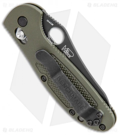 Benchmade Mini Griptilian AXIS Lock Knife Olive Drab (2.91" Serr) 555SBKHGOD 3 Benchmade Mini Griptilian AXIS Lock Knife Olive Drab (2.91" Serr) 555SBKHGOD - Image 3