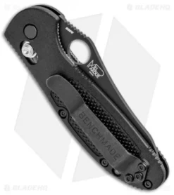 Benchmade Mini Griptilian Axis Lock Knife Black (2.91" Black Serr S30V) 555SBK 6 Benchmade Mini Griptilian Axis Lock Knife Black (2.91" Black Serr S30V) 555SBK -Benchmade Shop Benchmade Mini Griptilian Axis Lock Black Black Serr 555SBK BHQ 92865 jr side