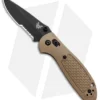 Benchmade Mini Griptilian AXIS Lock Knife Sand (2.91" Black Serr) D2