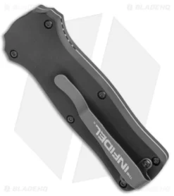 Benchmade Mini Infidel OTF Automatic Knife (3.10" Black) 3350BK 7 Benchmade Mini Infidel OTF Automatic Knife (3.10" Black) 3350BK -Benchmade Shop Benchmade Mini Infidel OTF Auto Black 3350BK BHQ 4803 jr side