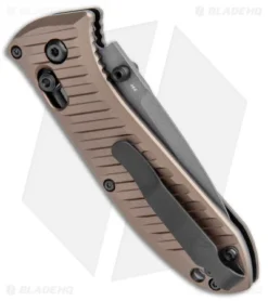 Benchmade Mini Presidio II Manual Knife Bronze Aluminum (3.2" Gray) 575GY- 2001 -Benchmade Shop Benchmade Mini Presidio II Auto Bronze Aluminum Gray 575GY 2001 BHQ 104905 jr side